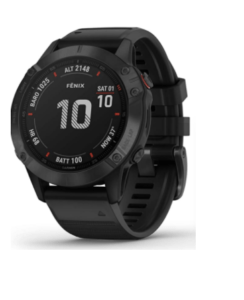 The Garmin Fenix 6 Pro watch is considered a waterproof fitness tracker and one of the most accurate fitness tracker watches.
